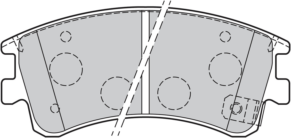 Jeu de 4 plaquettes de frein VALEO ref. 301648